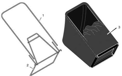 Bag Assembly Diagram and Parts List for 228512X48A 2005 Briggs and Stratton Lawn Mower